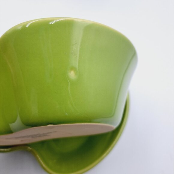 Pair of 2 Chantal Green Pumpkin 2 Cup Ramekin 93-NPM13 Bakeware Baking Dish - Picture 8 of 8